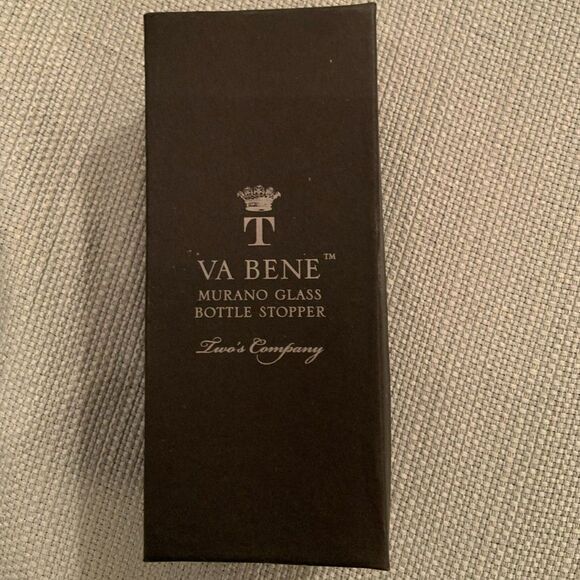 Murano Glass Wine Stopper Va Bene 5" Tall - Picture 6 of 10